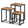 Satztisch Olemia (3er-Set aus massivem recyceltem Teakholz)