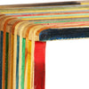 Mehrfarbiges Wandregal-Set Camilian (recyceltes Massivholz Teak)