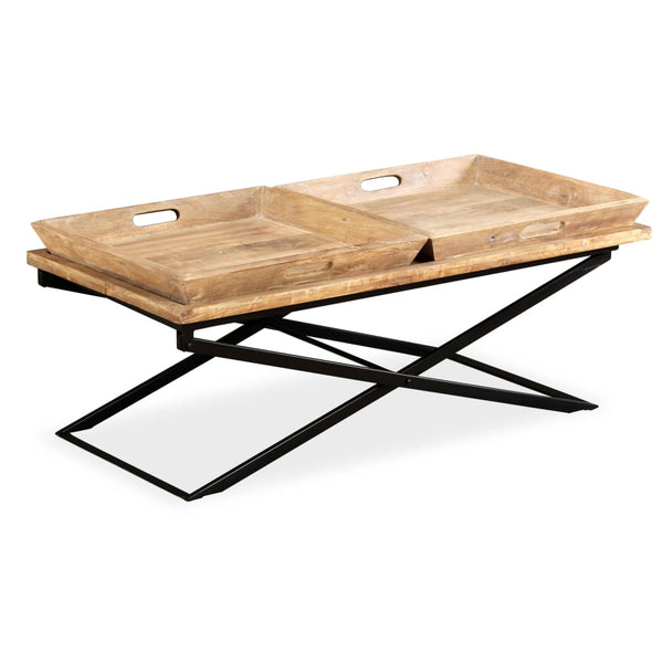 Couchtisch Traian 110x55x42cm (Massivholz Mangobaum)