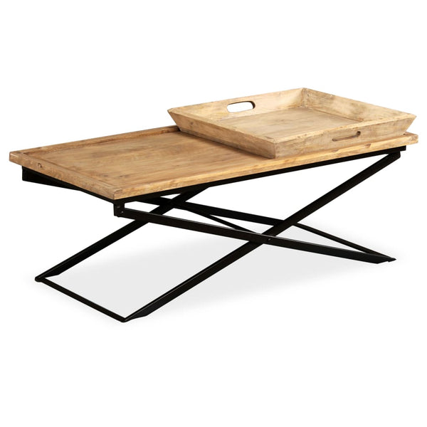 Couchtisch Traian 110x55x42cm (Massivholz Mangobaum)