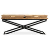 Couchtisch Traian 110x55x42cm (Massivholz Mangobaum)