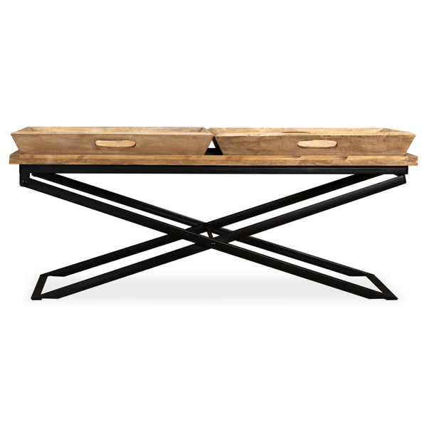 Couchtisch Traian 110x55x42cm (Massivholz Mangobaum)