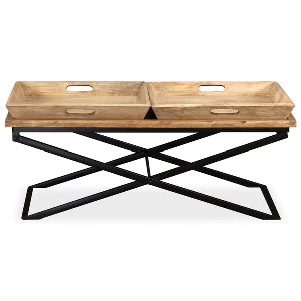 Couchtisch Traian 110x55x42cm (Massivholz Mangobaum)