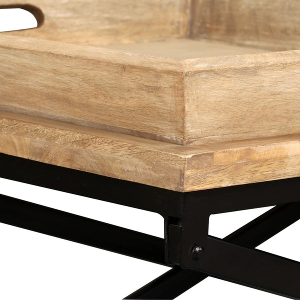 Couchtisch Traian 110x55x42cm (Massivholz Mangobaum)