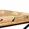 Couchtisch Traian 110x55x42cm (Massivholz Mangobaum)