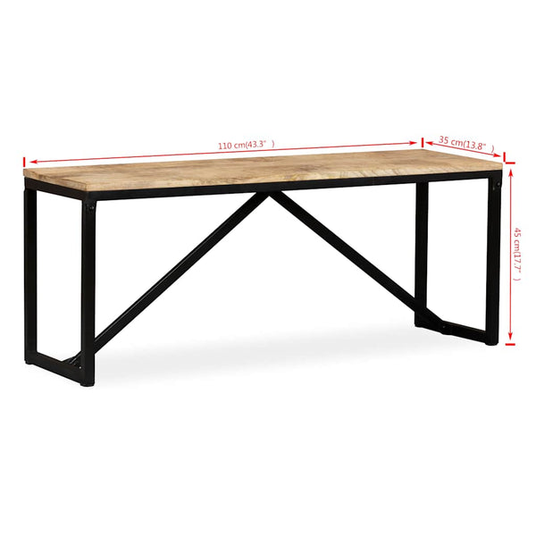 Bank massiv Mango Soanea 110x35x45cm