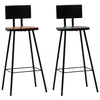 Barhocker Timmothy (2 St. recyceltes Holz)