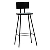 Barhocker Timmothy (2 St. recyceltes Holz)