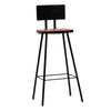 Barhocker Timmothy (2 St. recyceltes Holz)