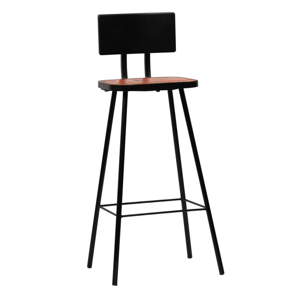 Barhocker Timmothy (2 St. recyceltes Holz)