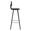 Barhocker Timmothy (2 St. recyceltes Holz)
