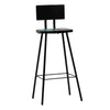 Barhocker Timmothy (2 St. recyceltes Holz)