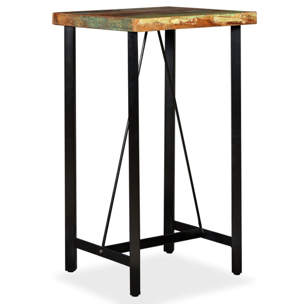 Bartisch recyceltes Holz Zemira 60x60x107cm