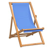 Blauer Liegestuhl Teak Gulver 56x105x96cm