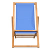 Blauer Liegestuhl Teak Gulver 56x105x96cm