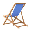 Blauer Liegestuhl Teak Gulver 56x105x96cm