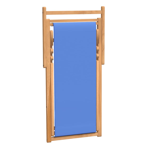 Blauer Liegestuhl Teak Gulver 56x105x96cm