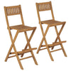 Zusammenklappbare Barhocker Baban (2 Stk. Teak)