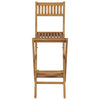 Zusammenklappbare Barhocker Baban (2 Stk. Teak)