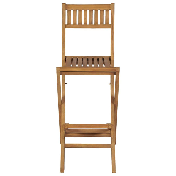 Zusammenklappbare Barhocker Baban (2 Stk. Teak)