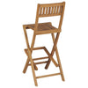 Zusammenklappbare Barhocker Baban (2 Stk. Teak)