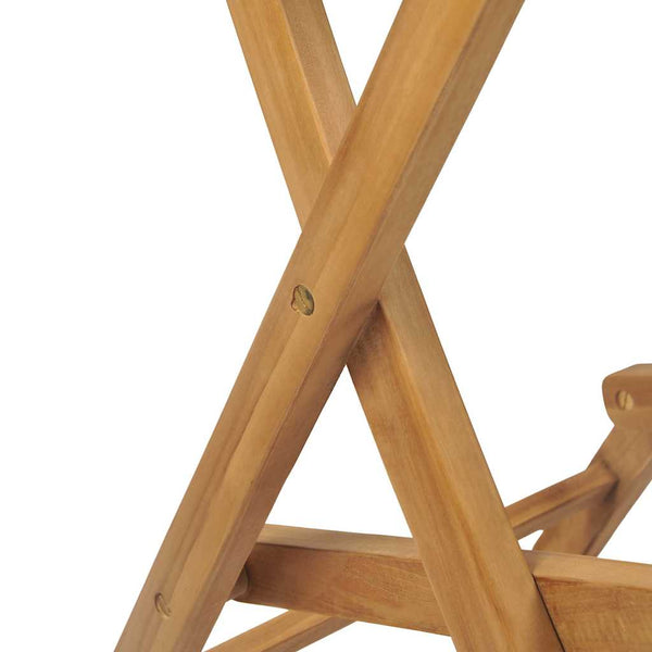 Zusammenklappbare Barhocker Baban (2 Stk. Teak)
