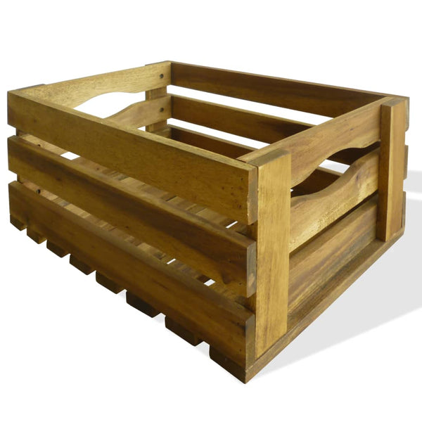 Apfelkisten-Set Geliman (2 St. Akazienholz)