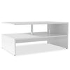 Weißer Couchtisch Semiran 90x59x42cm (Holz)