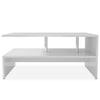 Weißer Couchtisch Semiran 90x59x42cm (Holz)