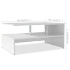 Weißer Couchtisch Semiran 90x59x42cm (Holz)