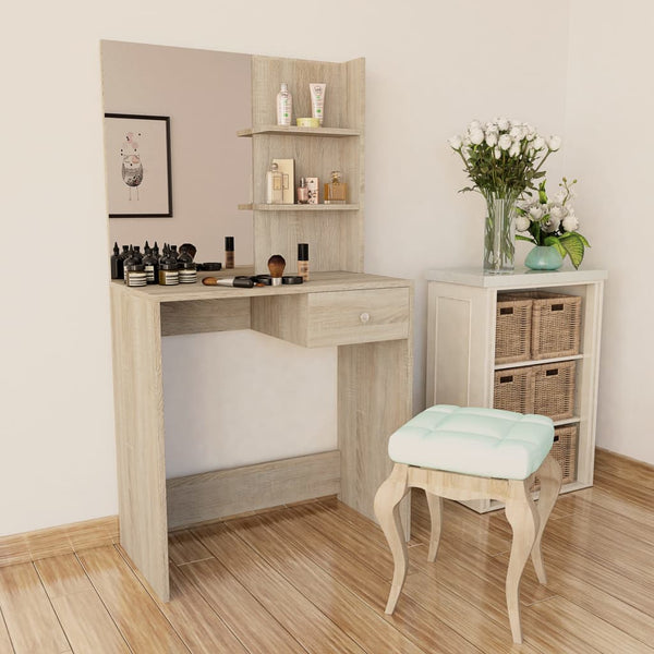 Eichen-Schminktisch Duras 75x40x141cm (Holz)