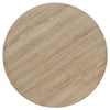 Bistrotisch Zelica eichenfarben 60x75cm (MDF und Stahl, rund)