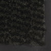 Schwarze Schmutzfangmatte rechteckig mit Flor Rihawi 40x60cm