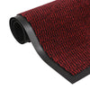 Rote Schmutzfangmatte rechteckig Hochflor Rihawi 90x150cm