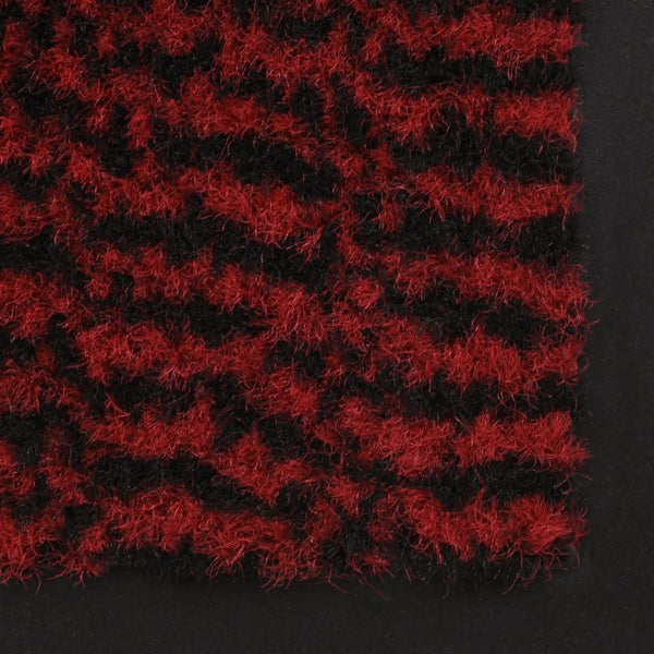Rote Schmutzfangmatte rechteckig Hochflor Rihawi 90x150cm