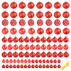 Rotes Weihnachtsbaumkugel-Set Ciforac 3/4/6cm (100 Stk.)