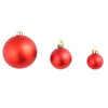 Rotes Weihnachtsbaumkugel-Set Ciforac 3/4/6cm (100 Stk.)