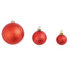 Rotes Weihnachtsbaumkugel-Set Ciforac 3/4/6cm (100 Stk.)