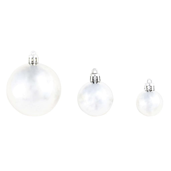 Silberne Christbaumkugel-Set Ciforac 3/4/6cm (100 Stück)