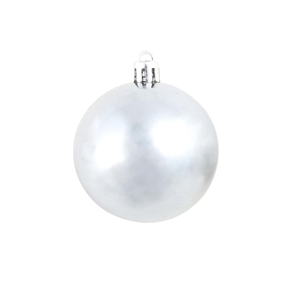 Weißes/graues Christbaumkugelset Ciforac 3/4/6cm (100 Stück)