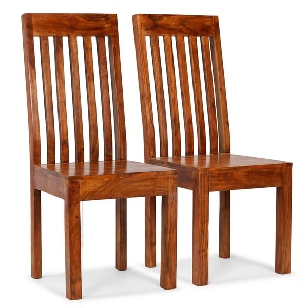 Esszimmerstühle Karsyn (2 Stück Massivholz honigfarben modern)