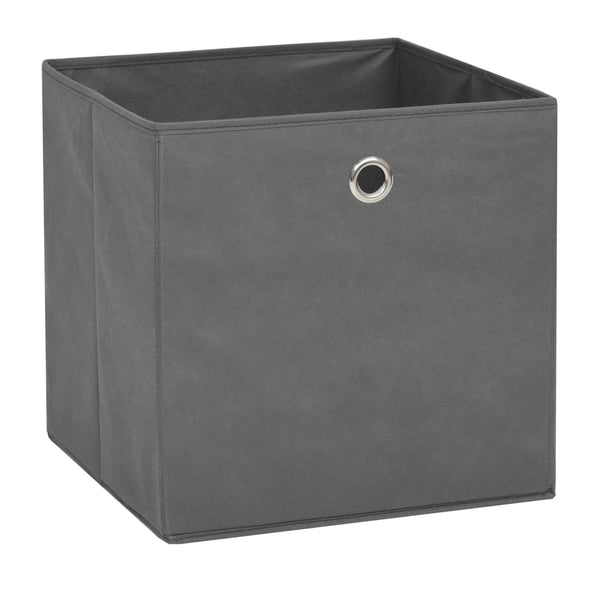 Graue Aufbewahrungsboxen Suciuran 32x32x32cm (10 Stk. Vliesstoff)