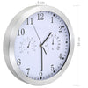 Weiße Wanduhr Quarzwerk Feuchtigkeits- und Thermometer Durchmesser 30 cm