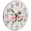 Vintage-Wanduhr mit Blumenmuster Tifor 30cm