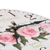 Vintage-Wanduhr mit Blumenmuster Tifor 30cm