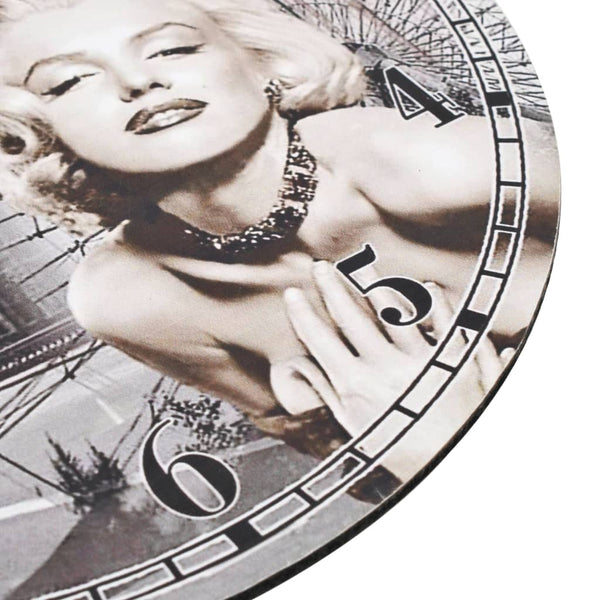 Wanduhr im Vintage-Stil Marilyn Monroe Tifor 30 cm