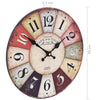 Bunte Wanduhr im Vintage-Stil Tifor 30cm