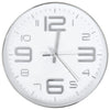 Silberne Wanduhr Dimitre 30cm