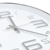 Silberne Wanduhr Dimitre 30cm