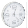 Silberne Wanduhr Dimitre 30cm